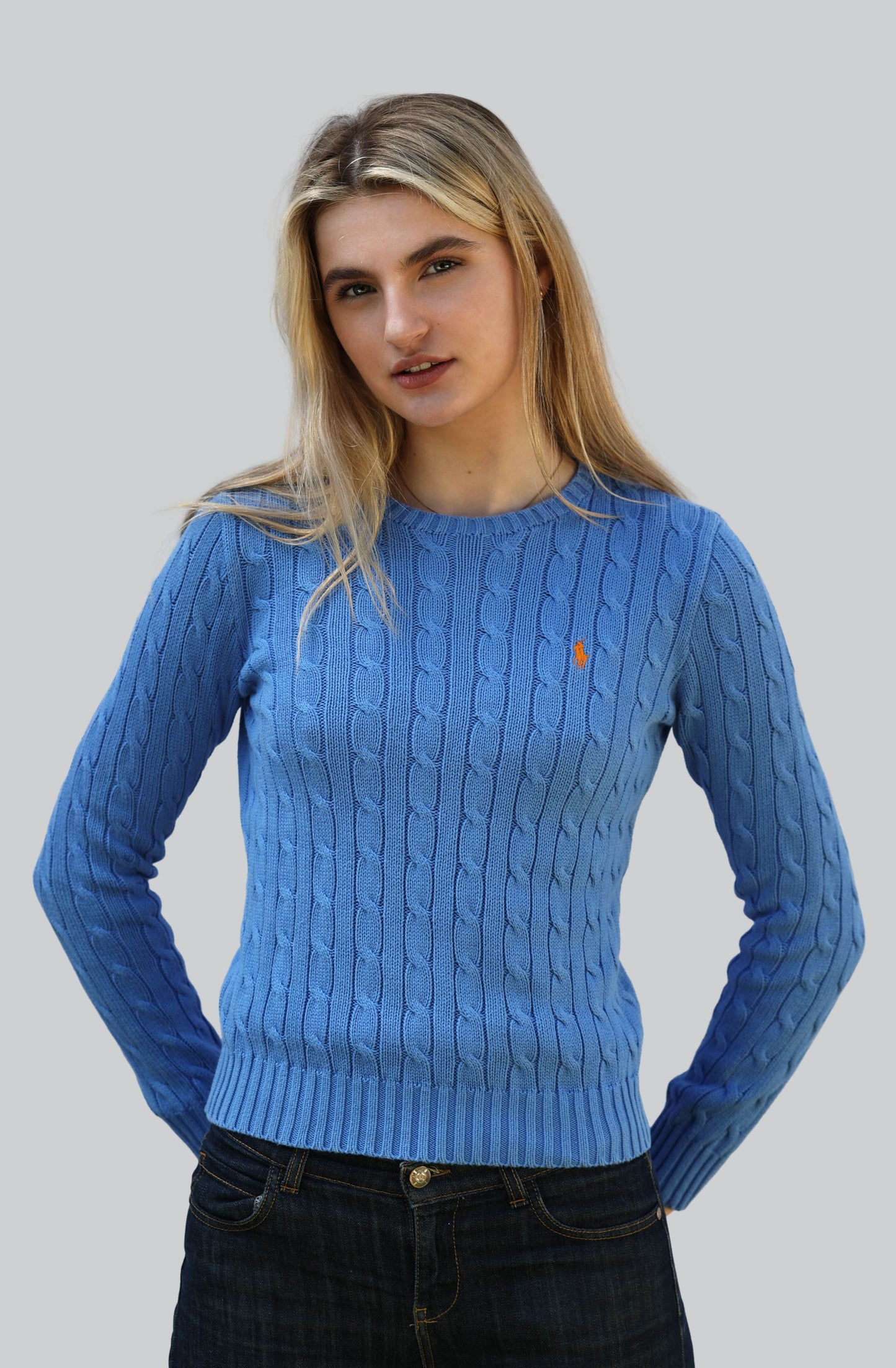 Vintage Ralph Lauren Cable Knit Jumper - Crew Neck