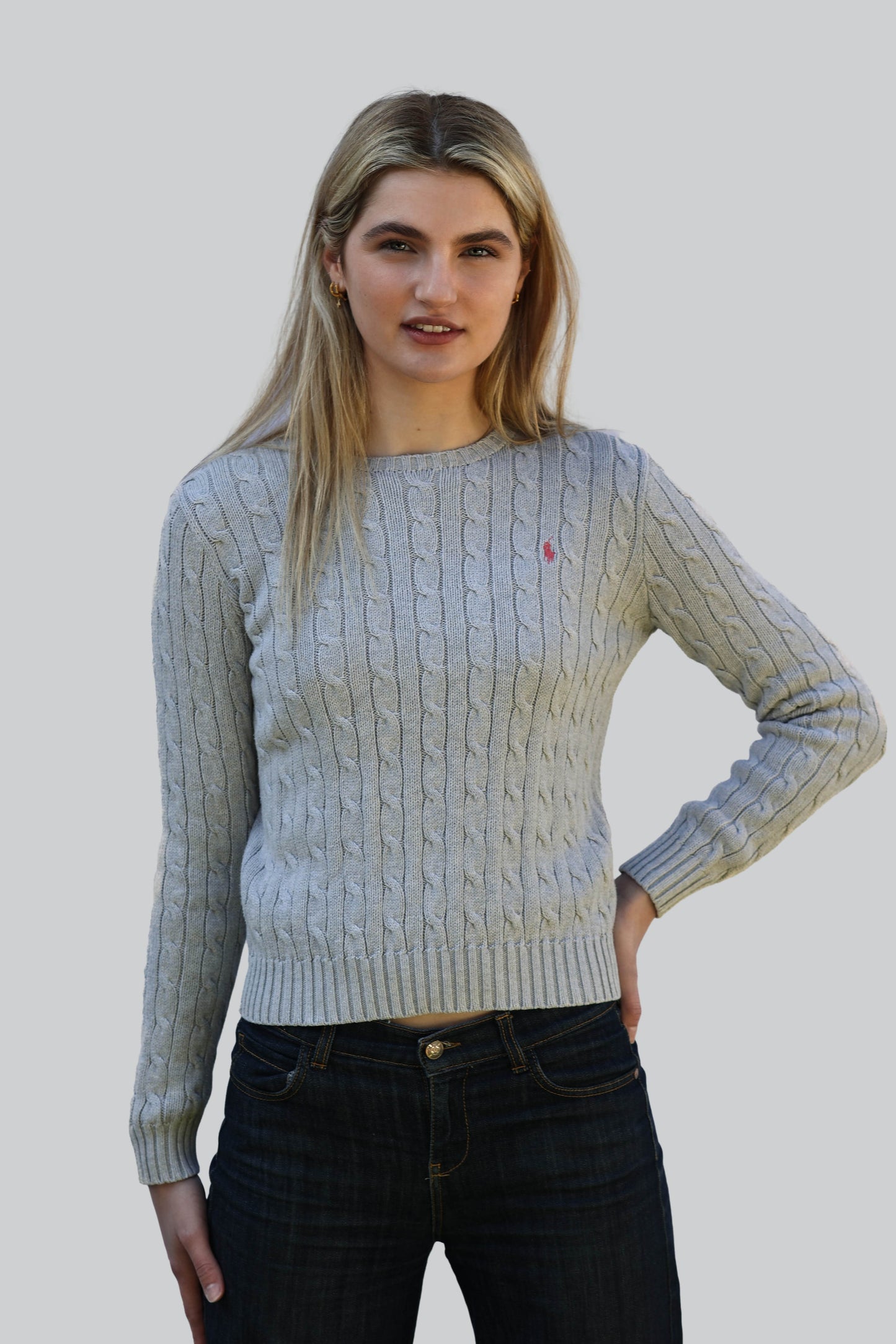 Vintage Ralph Lauren Cable Knit Jumper - Crew Neck