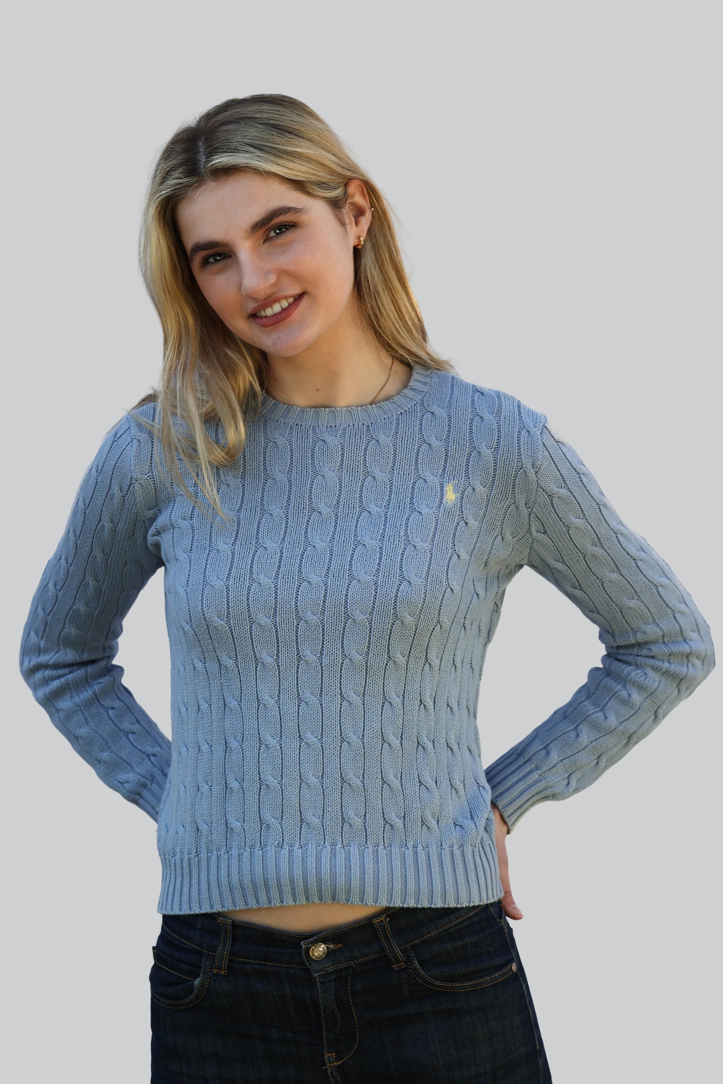 Vintage Ralph Lauren Cable Knit Jumper - Crew Neck