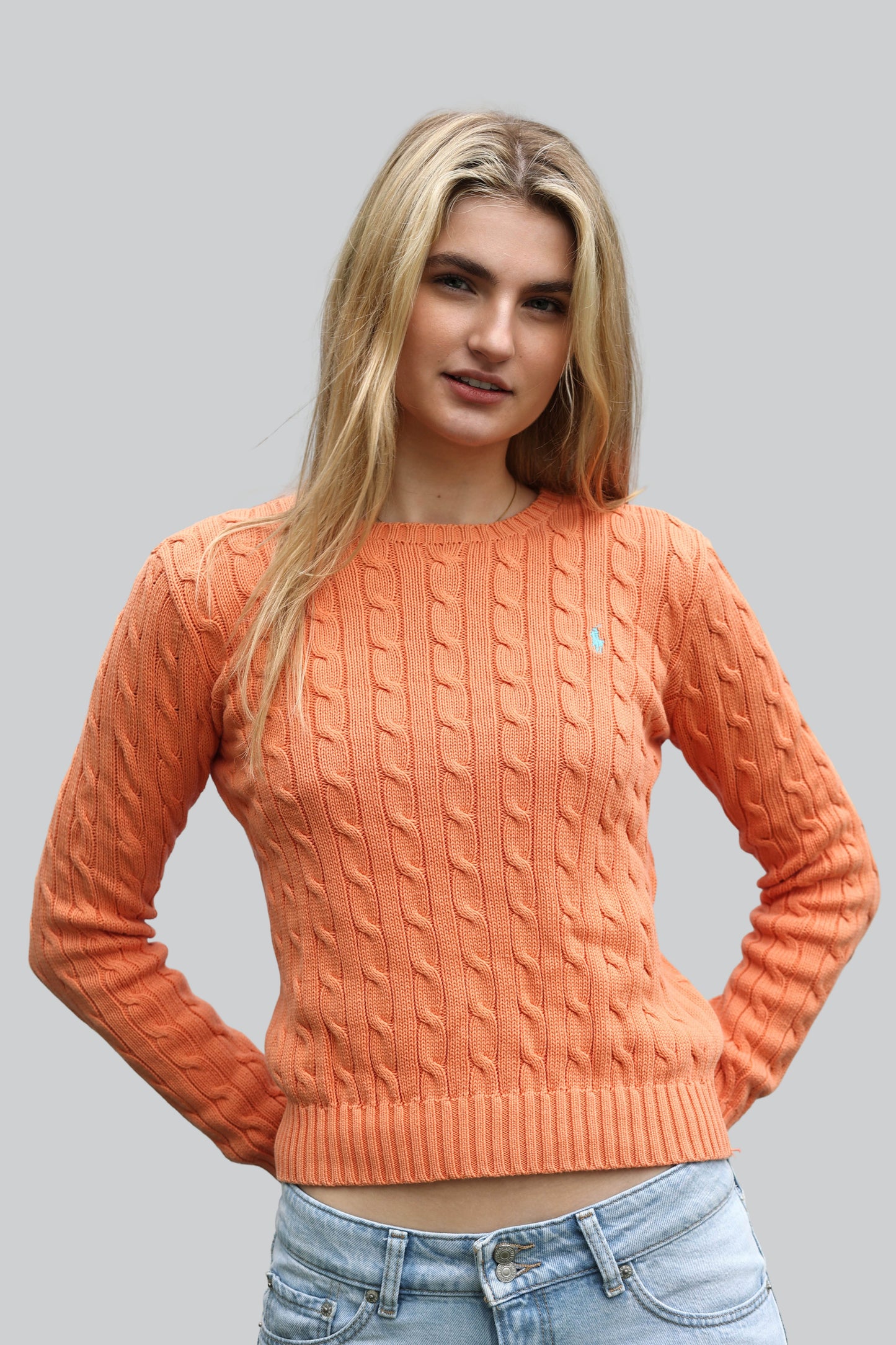 Vintage Ralph Lauren Cable Knit Jumper - Crew Neck