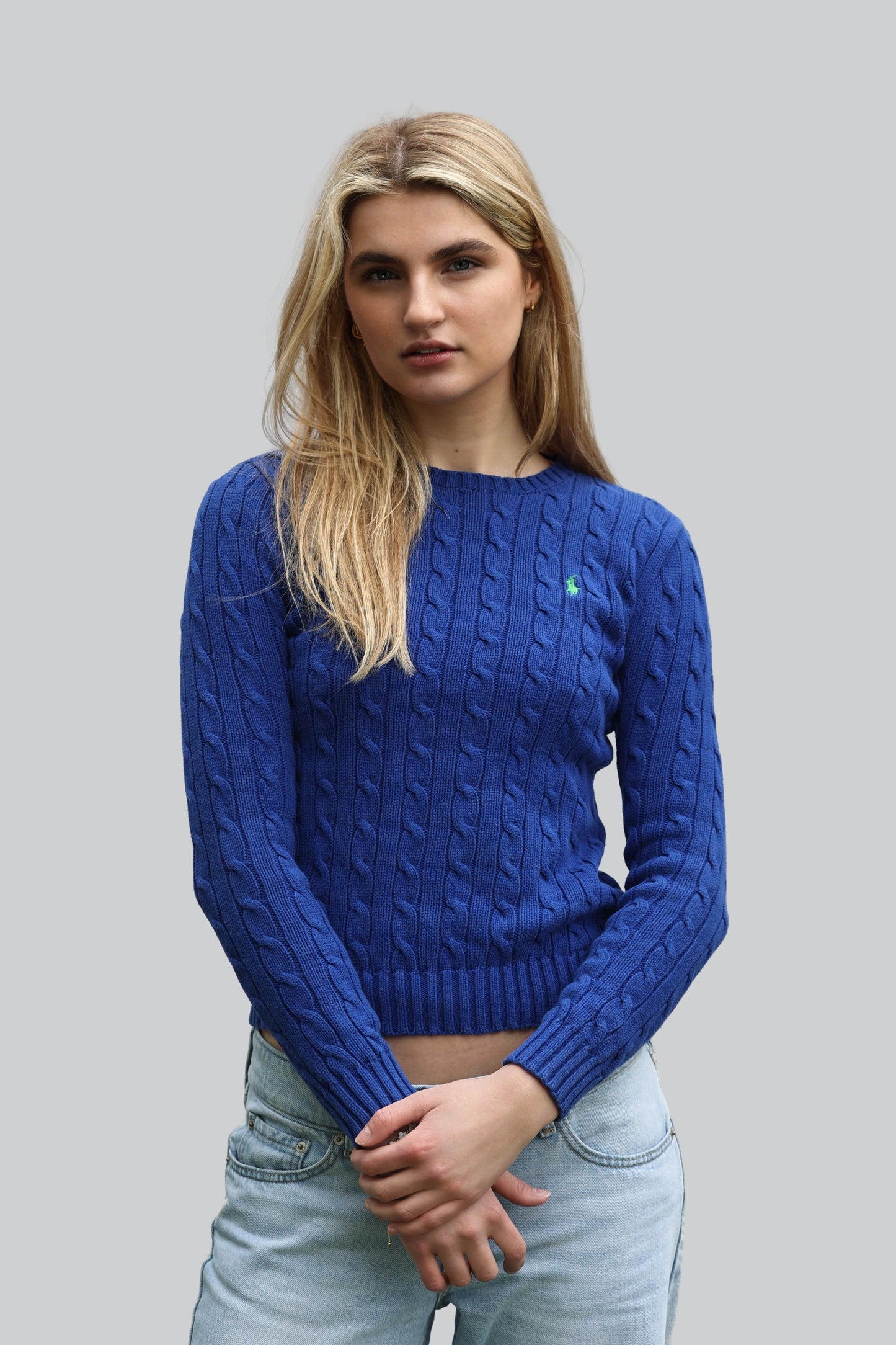 Vintage Ralph Lauren Cable Knit Jumper - Crew Neck