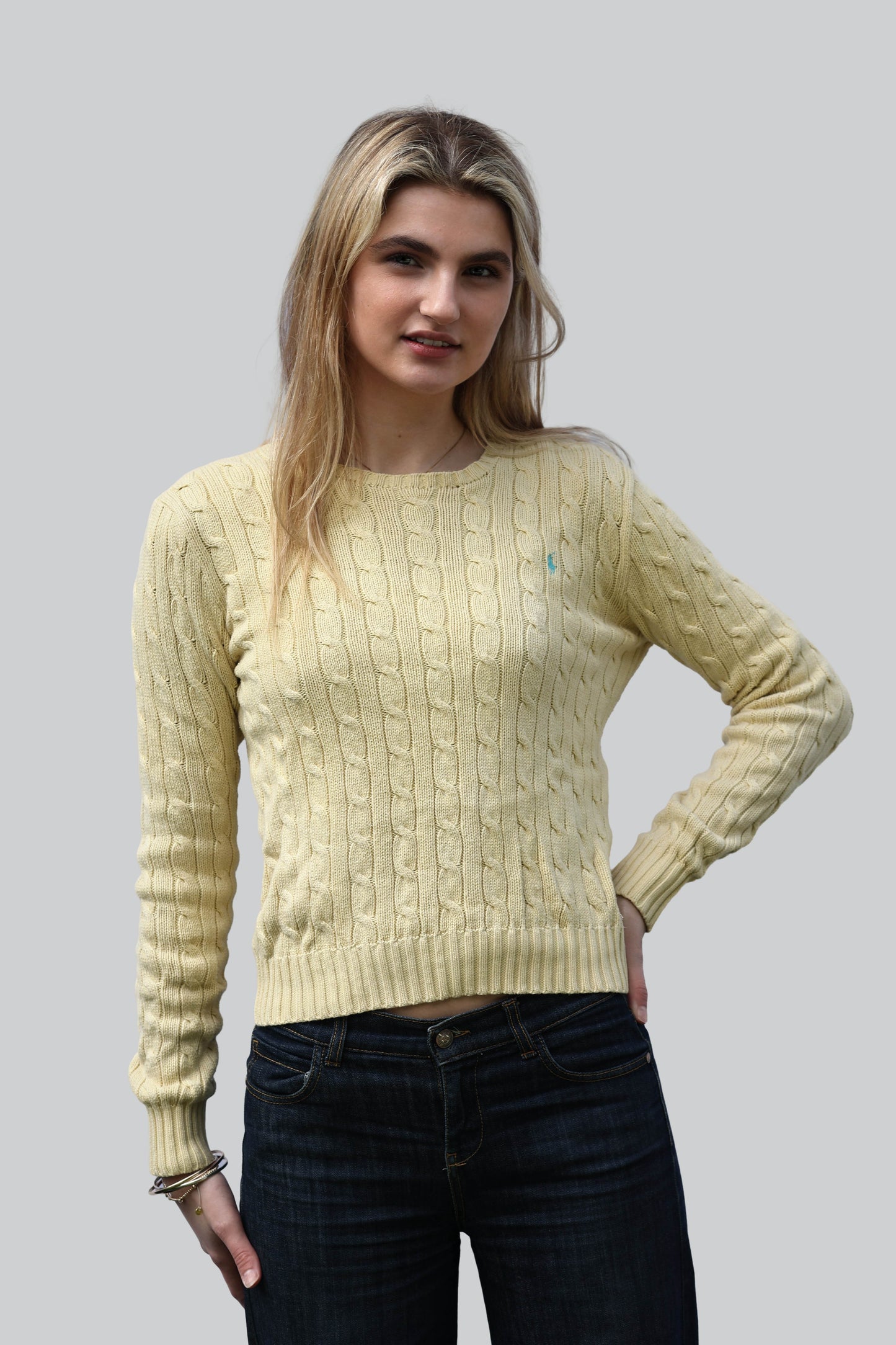 Vintage Ralph Lauren Cable Knit Jumper - Crew Neck