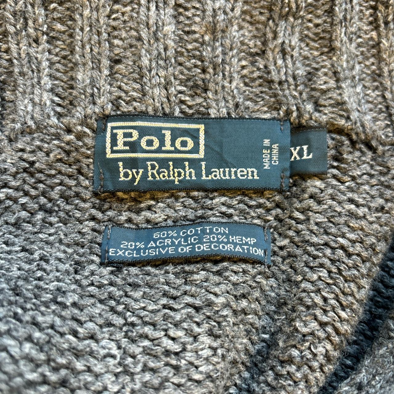 Ralph Lauren Quarter Zip with Elbow Patch - XL