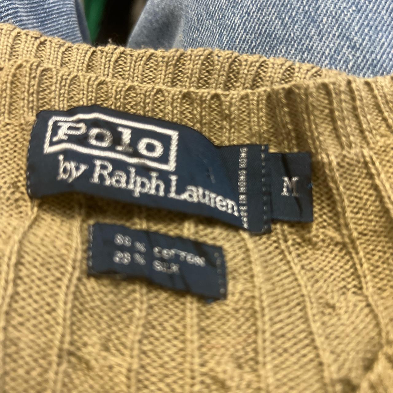 Ralph Lauren V Neck Cable Knit Jumper