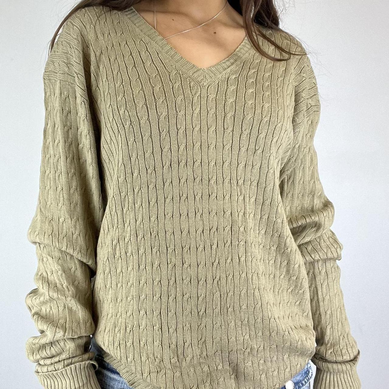 Ralph Lauren V Neck Cable Knit Jumper