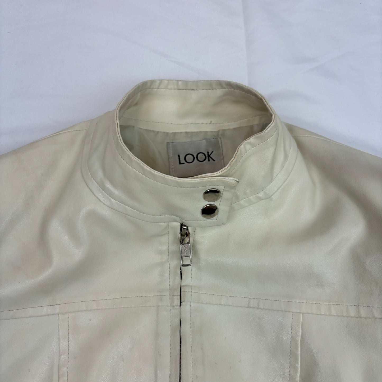 Off White Leather Jacket