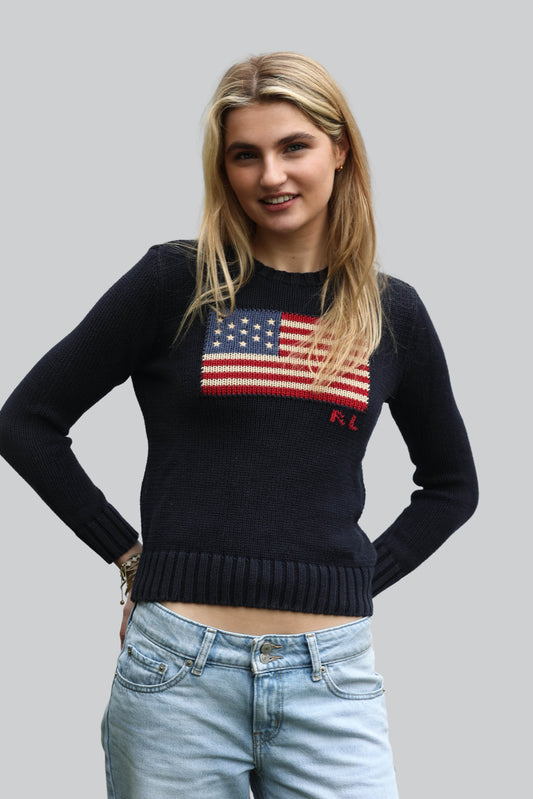 Vintage Ralph Lauren U.S.A Flag Jumper