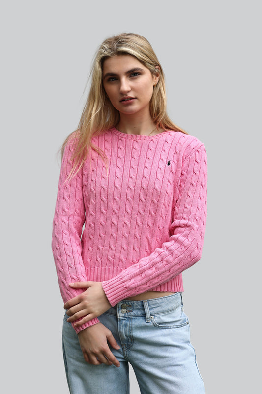 Vintage Ralph Lauren Cable Knit Jumper - Crew Neck