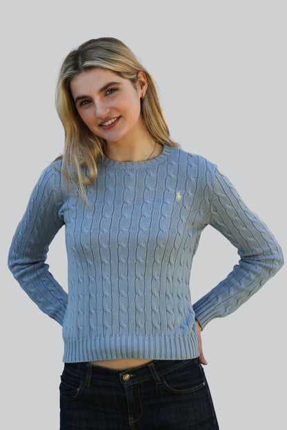 Vintage Ralph Lauren Cable Knit Jumper - Crew Neck