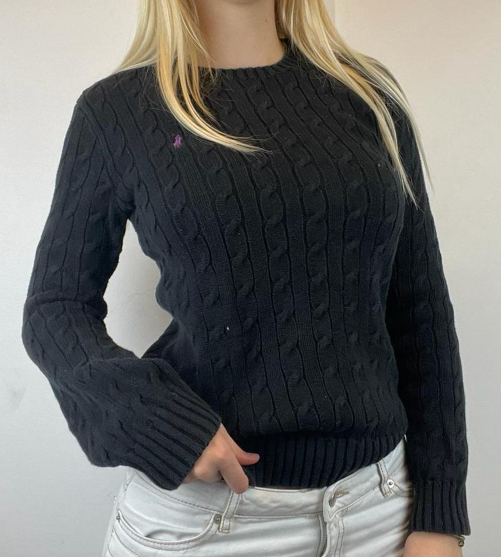 Vintage Ralph Lauren Cable Knit Jumper - Crew Neck