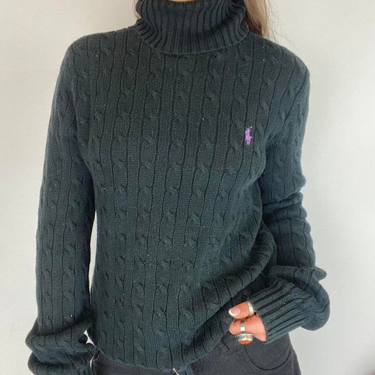 Ralph Lauren Cable Knit Turtleneck/ Roll Neck Jumper