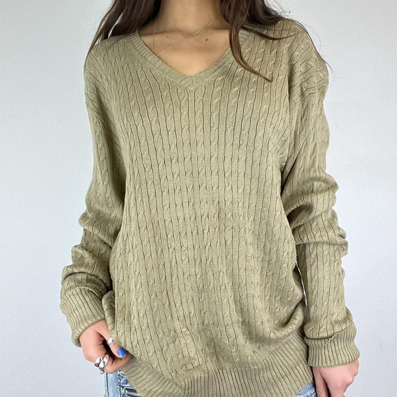 Ralph Lauren V Neck Cable Knit Jumper