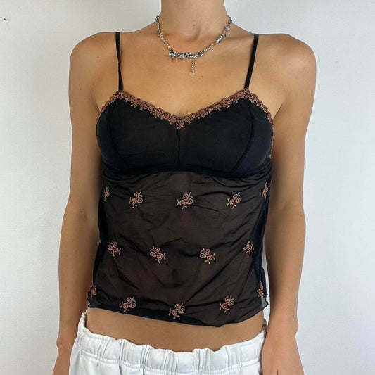 mesh floral cami