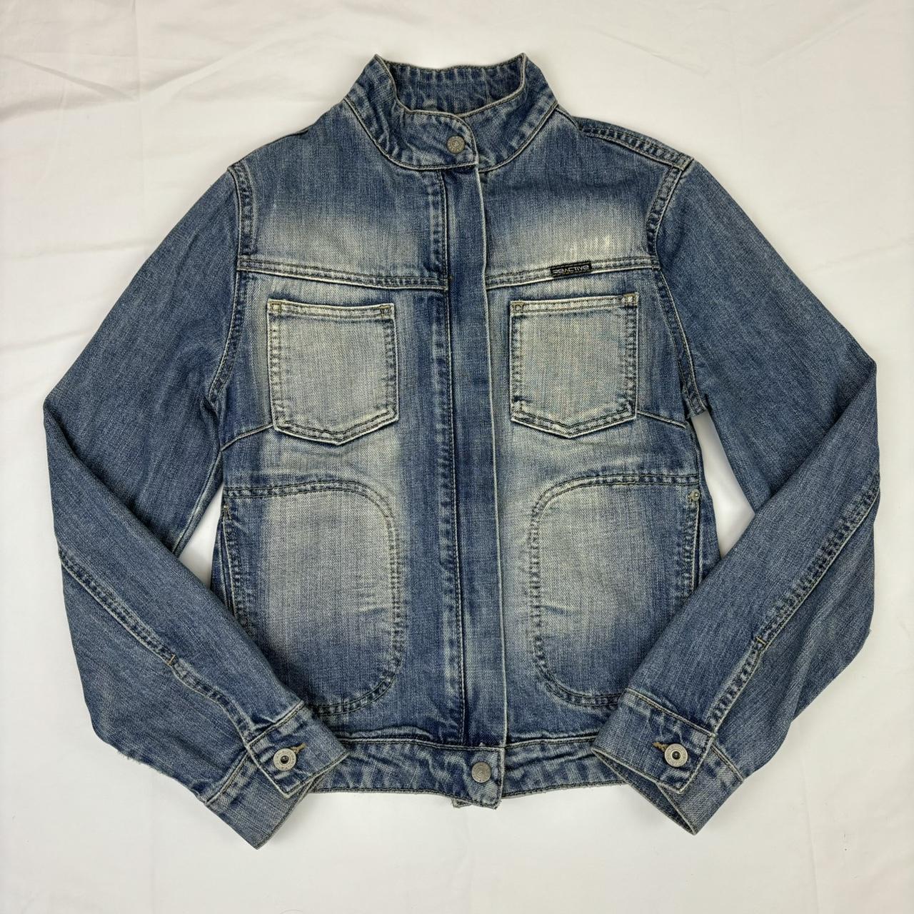 Zip Up Denim Jacket