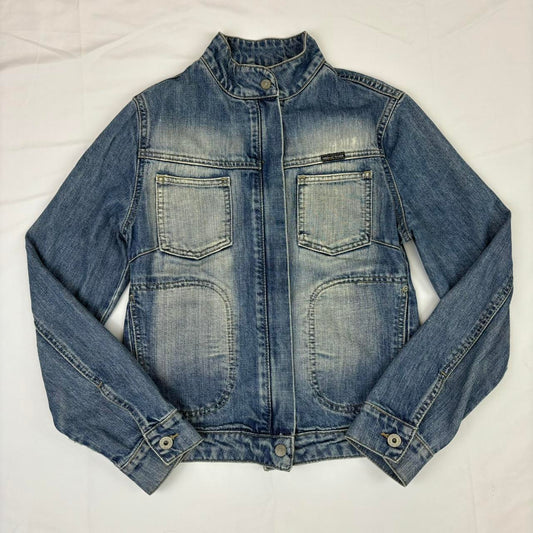 Zip Up Denim Jacket