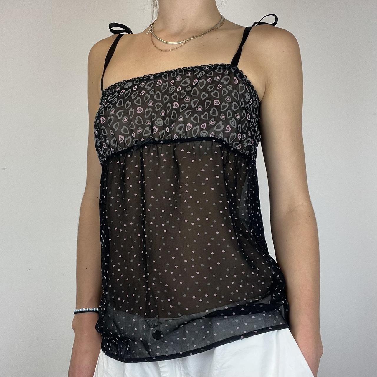 Mesh / sheer cami top