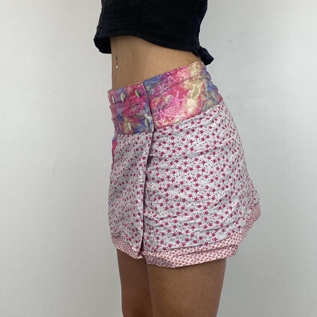 Reversible adjustable button up skirt