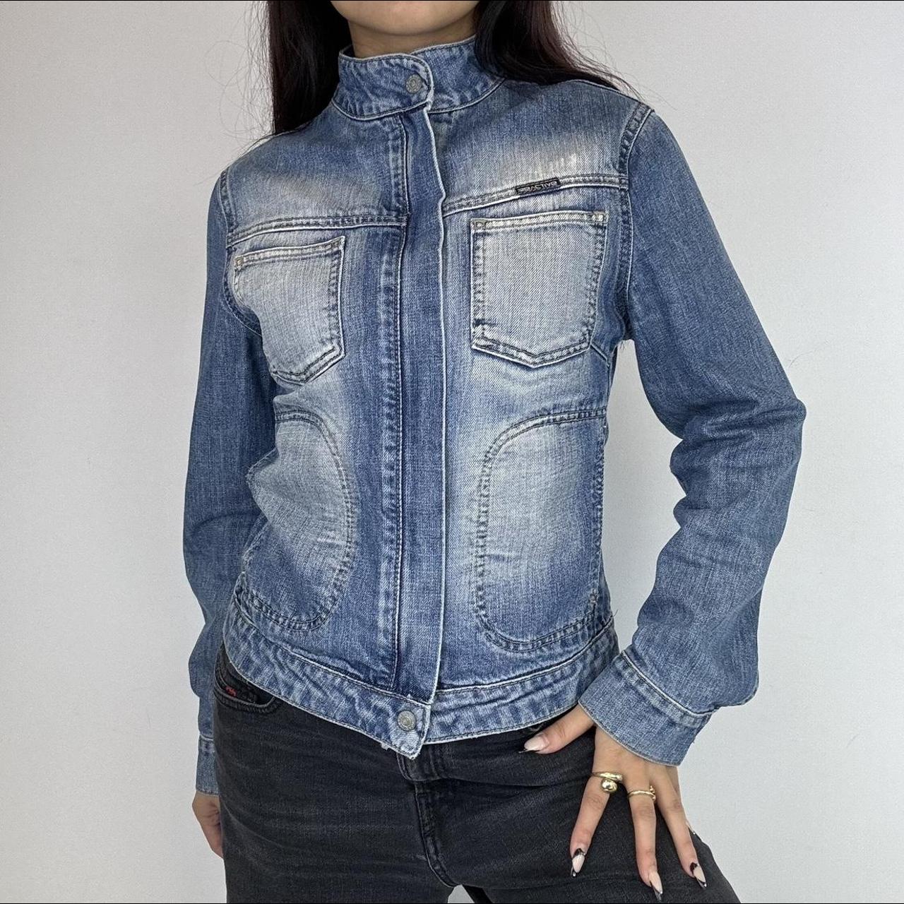 Zip Up Denim Jacket