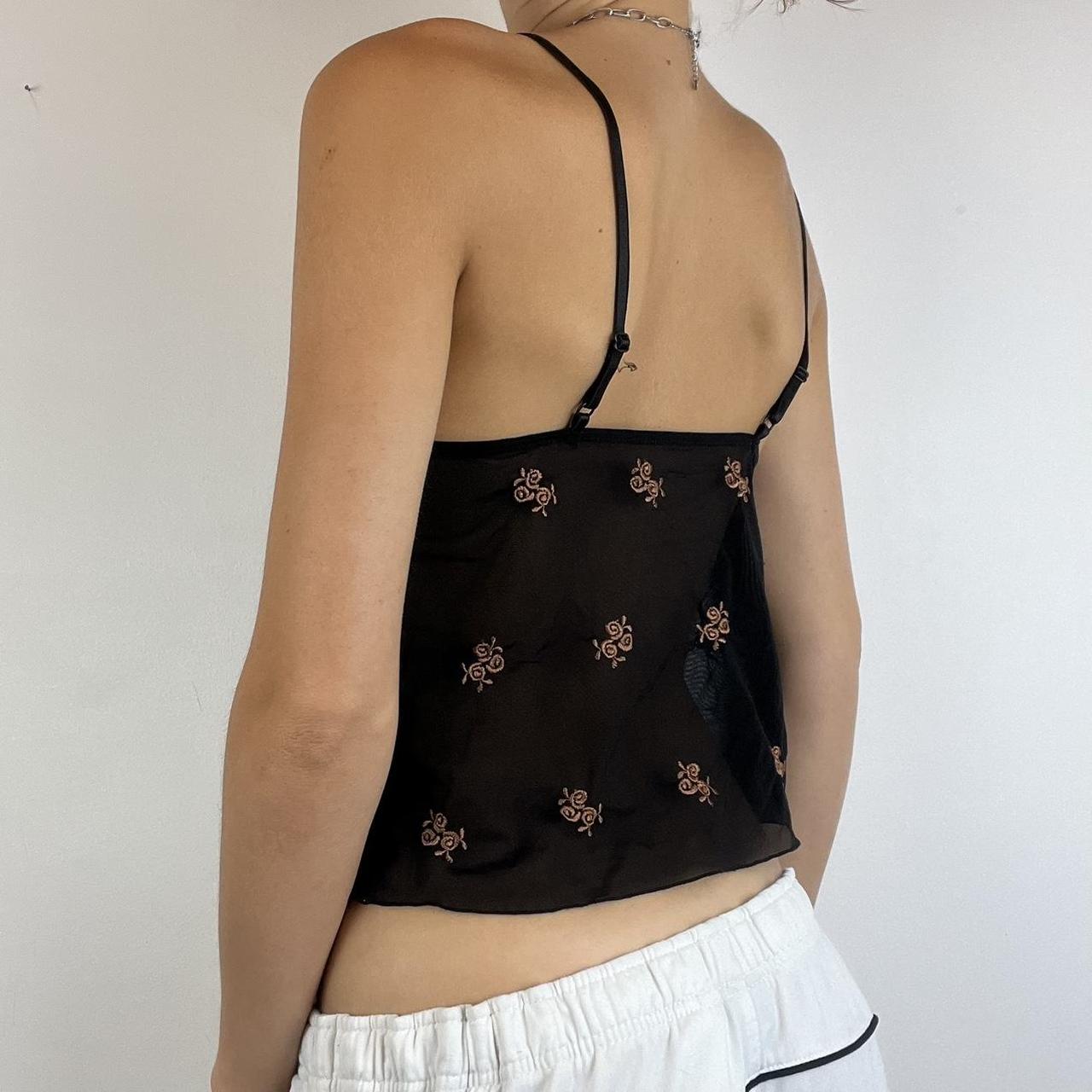 mesh floral cami