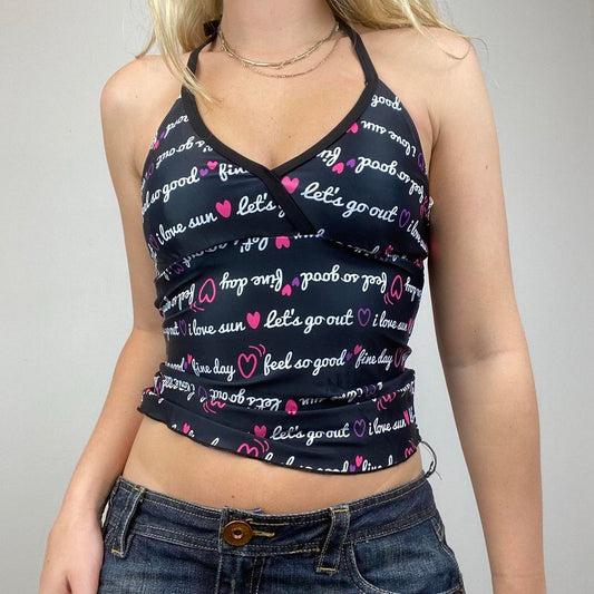 Graphic print cami top