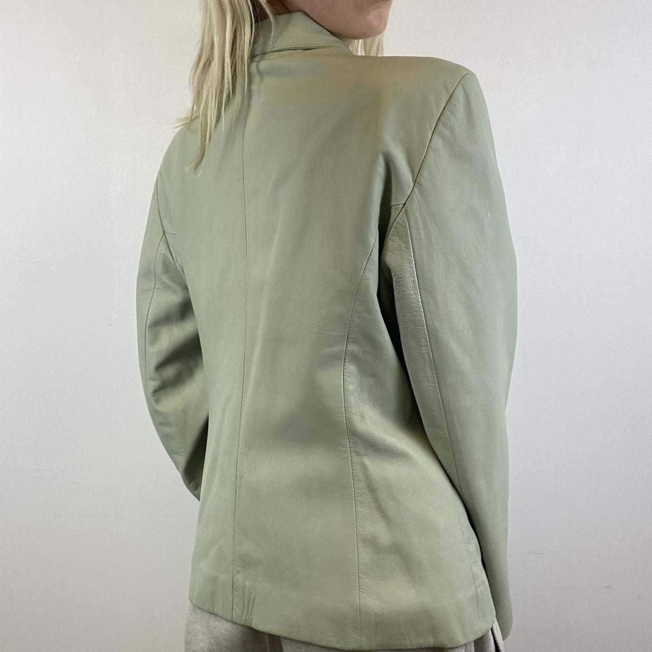 Green leather jacket