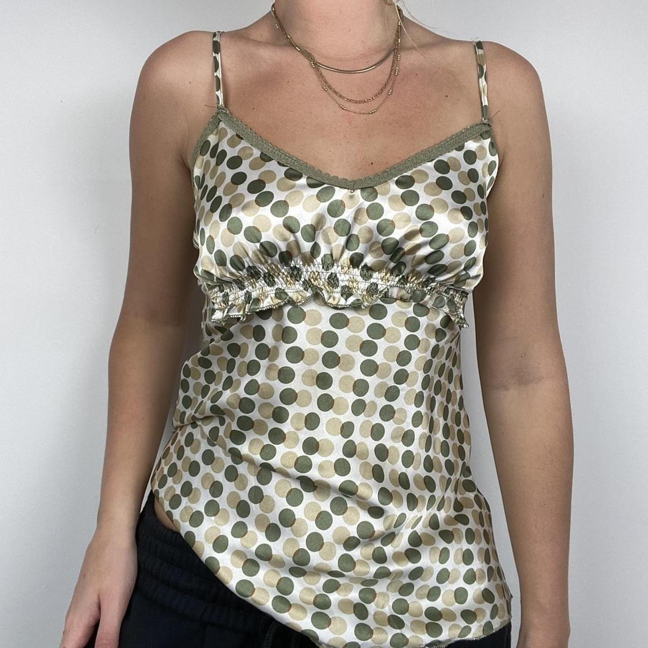 Silky Polka Dot Cami Top