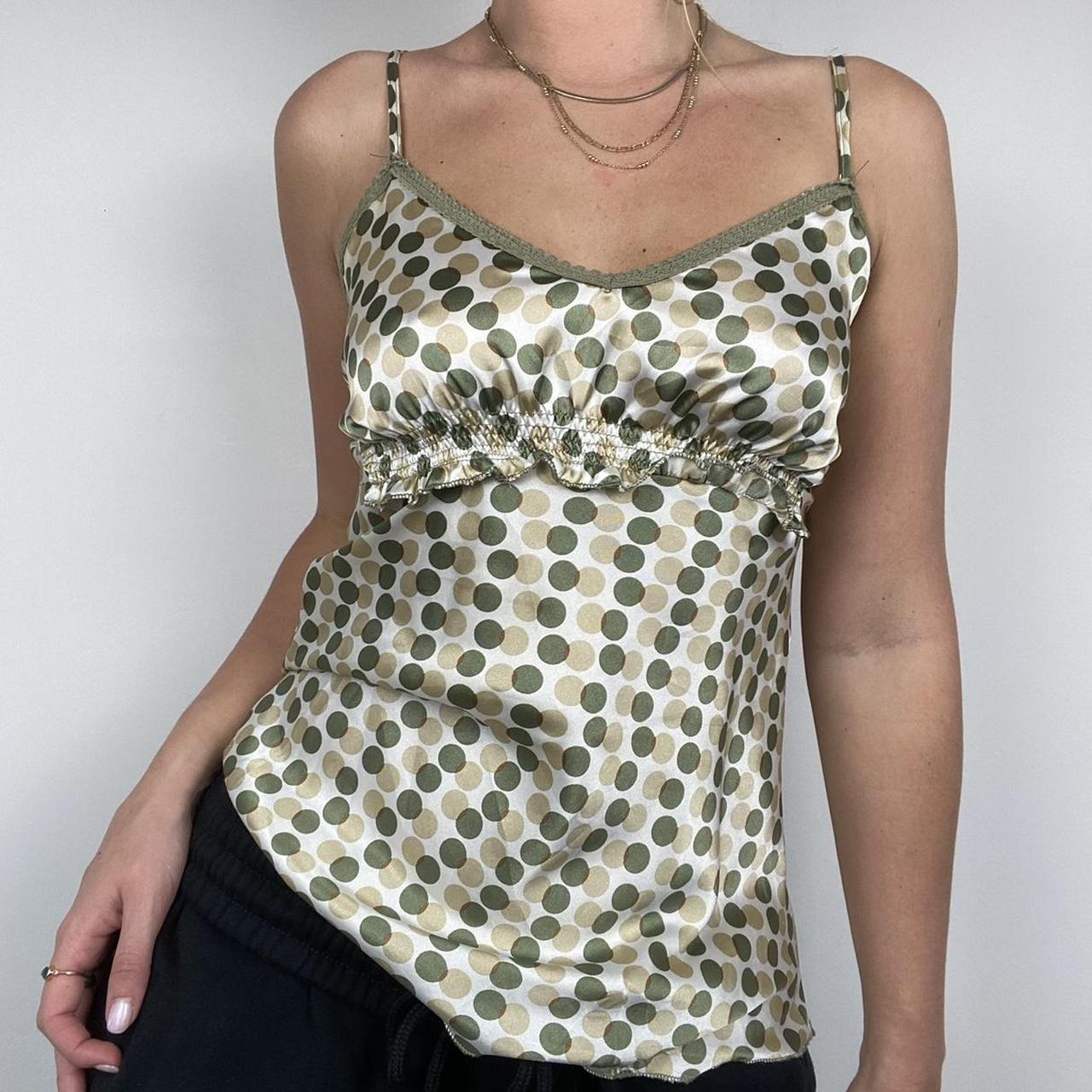 Silky Polka Dot Cami Top