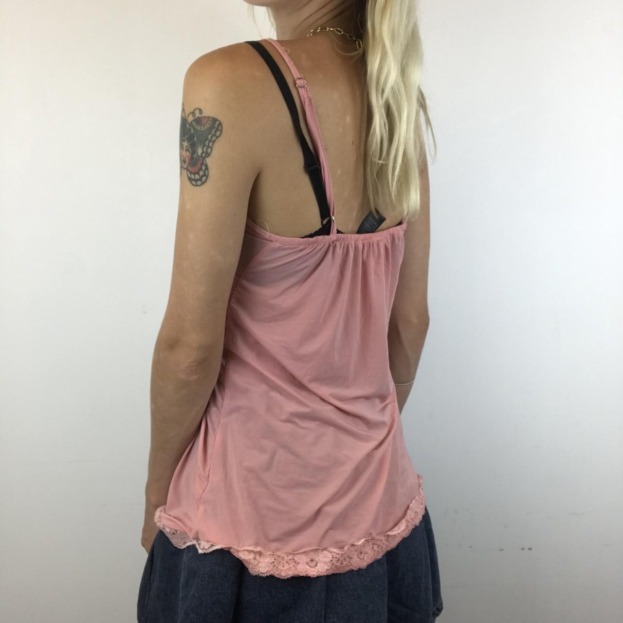 Pink/ peach cami vest top