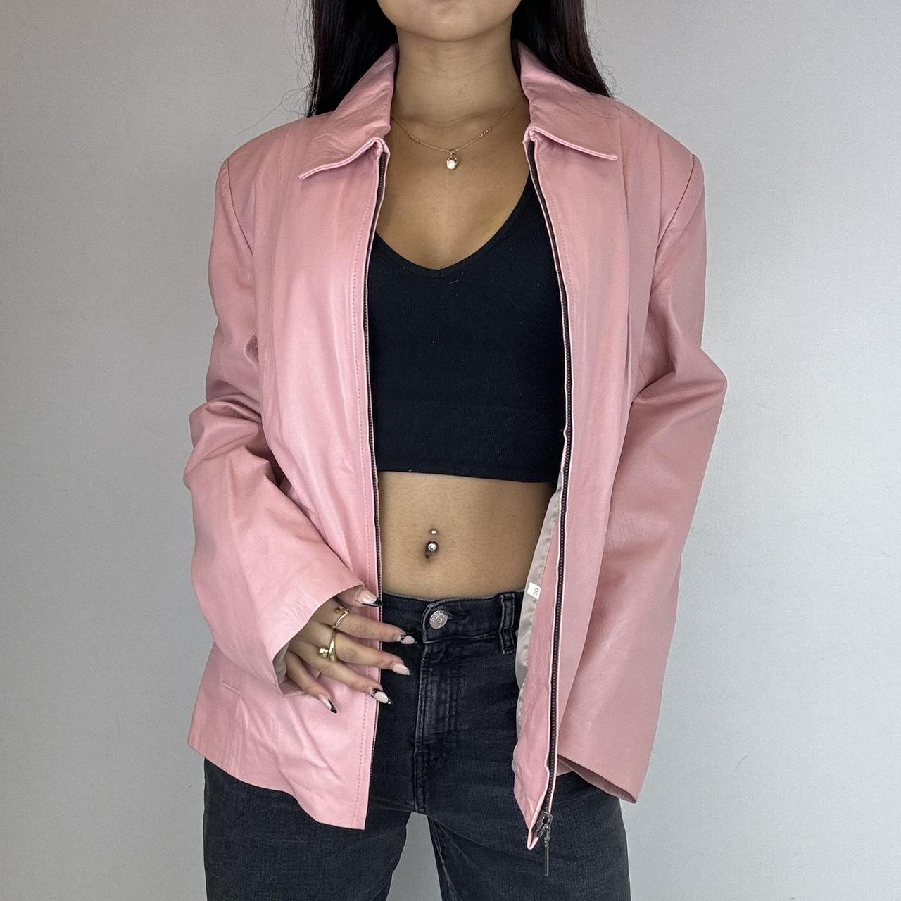 Pink Leather Jacket