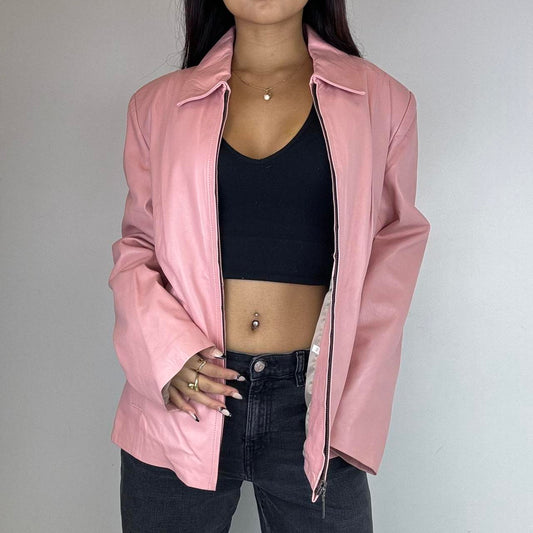 Pink Leather Jacket