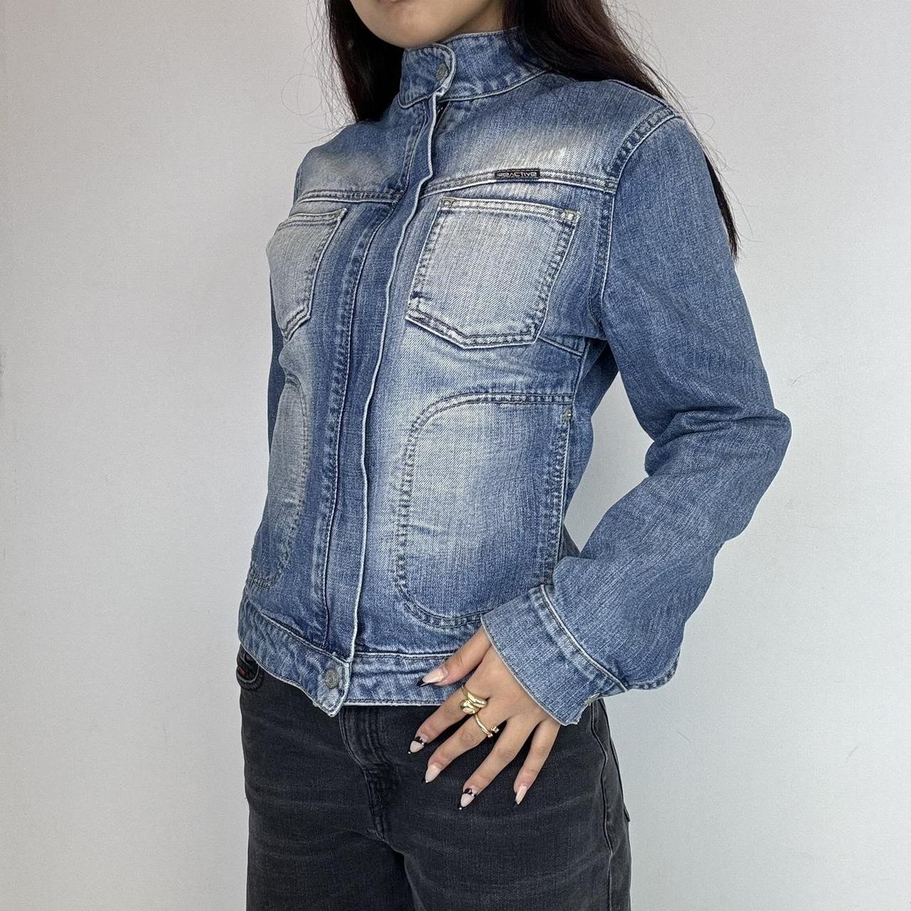 Zip Up Denim Jacket